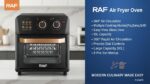 RAF 12L Electric Hot Air Airfryer/Oven with accessories - 1250W - Image 4