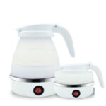 Foldable/collapsible Electric Kettle-White-0.6L