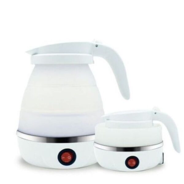 Foldable/collapsible Electric Kettle-White-0.6L