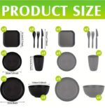 64pcs Unbreakable PP Dinnerware Set - Image 4