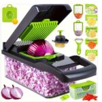 Multifunctional Vegetable Chopper, Shredder With Basket - Image 3