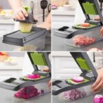 Multifunctional Vegetable Chopper, Shredder With Basket